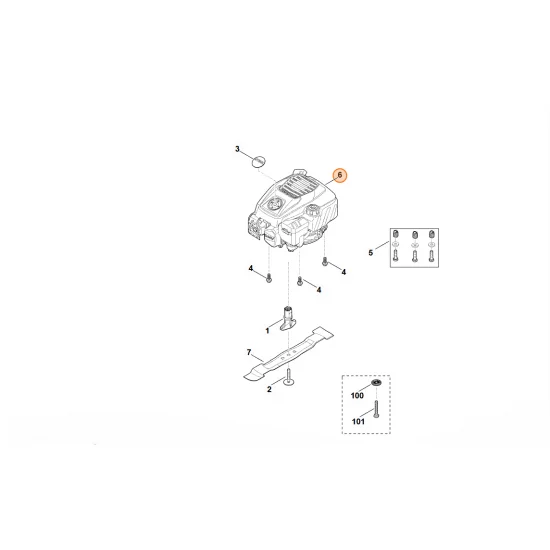 STIHL  Spalinowy silnik benzynowy  EVC 205.0 (EVC 205-0001) WB21 011 1800